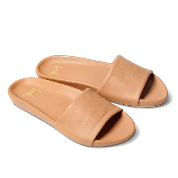Beek.. Shoes - Beek Gallito Leather Slide Sandal Honey
